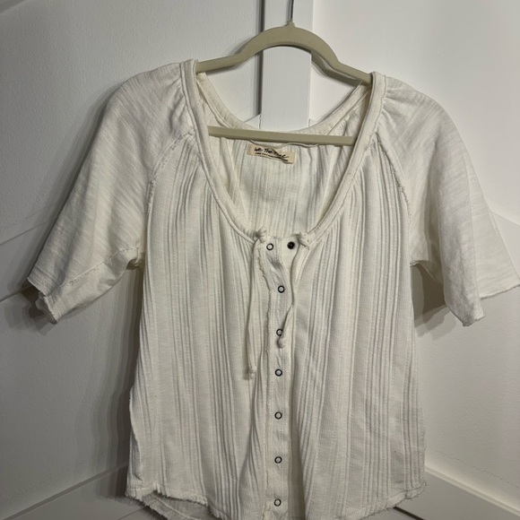 We The Free Tops - We The Free Cream Button-Down Shirt